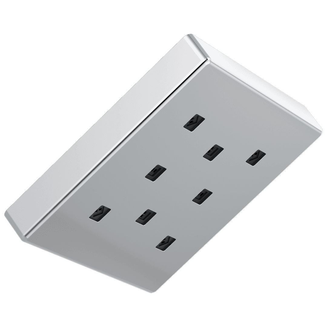 Delta Faucet Universal Showering Components H2OKinetic Single-Setting Metal Raincan Shower Head - Chrome by Delta Faucet