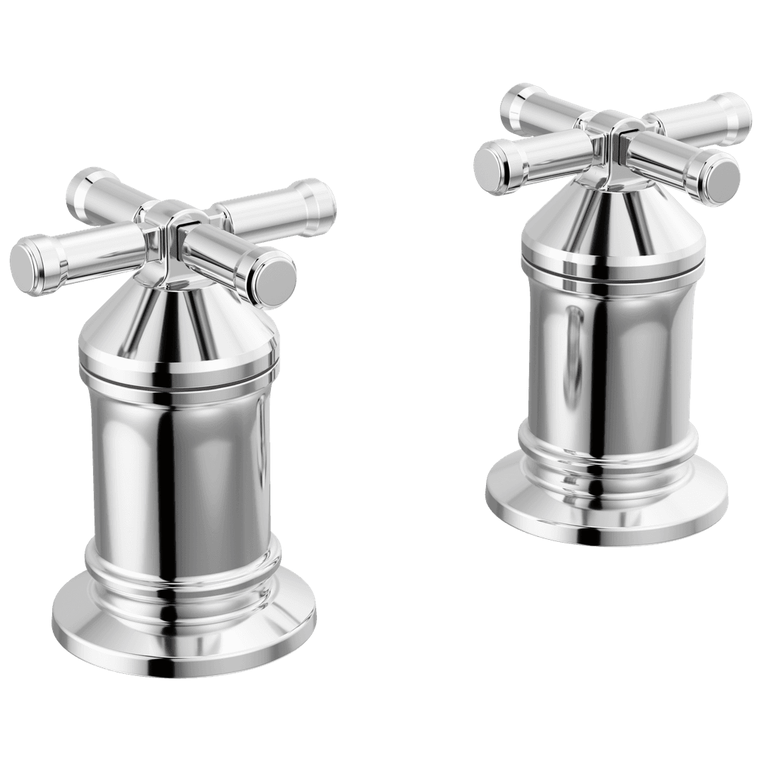 BroderickE 2 Handle Roman Tub handle Kit-Cross - Lumicoat Chrome by Delta Faucet