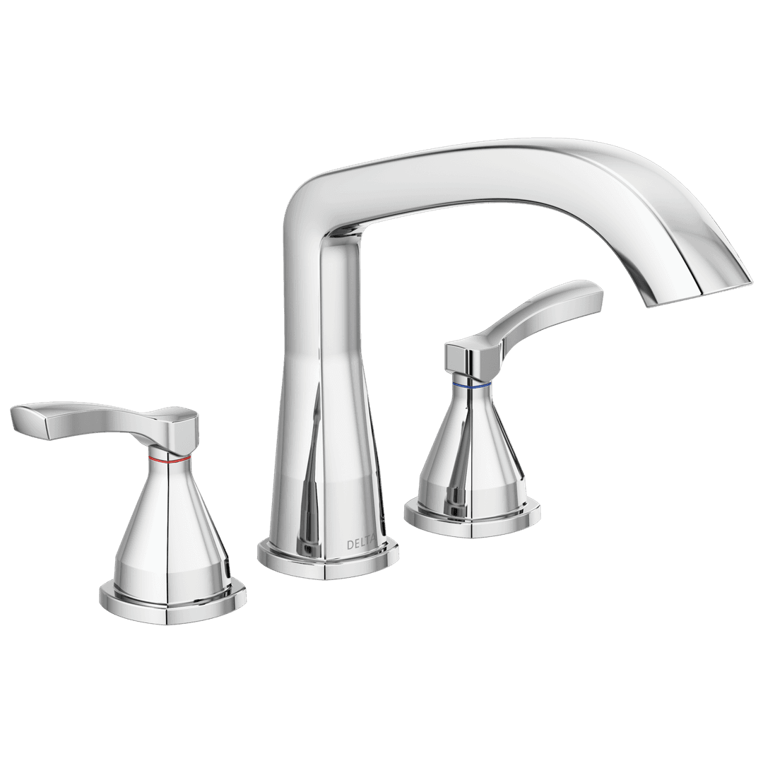 Delta Faucet Stryke Three Hole Roman Tub Trim - Lumicoat - Chrome by Delta Faucet