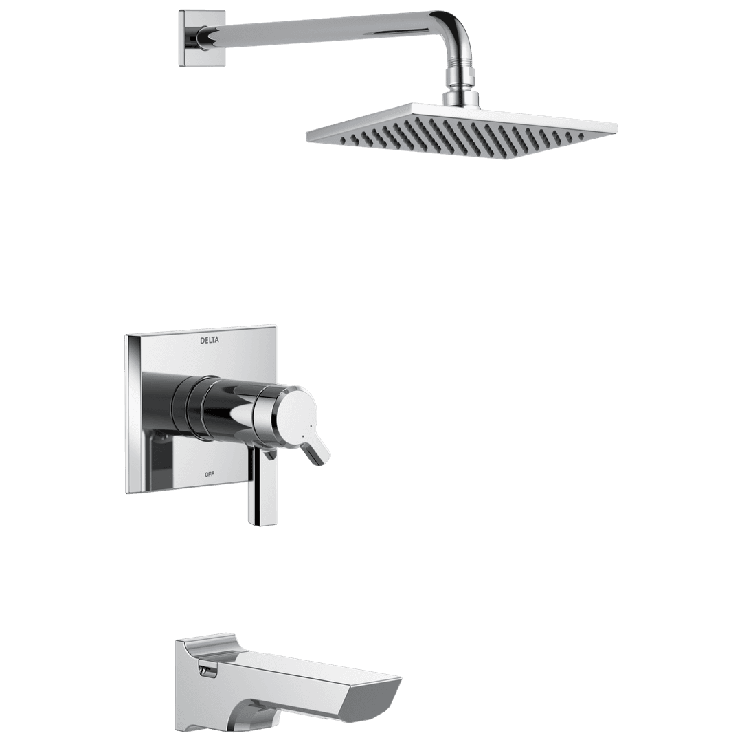 Delta Faucet Pivotale Tempassure 17T Series H2okinetictub & Shower Trim - Lumicoat Chrome by Delta Faucet