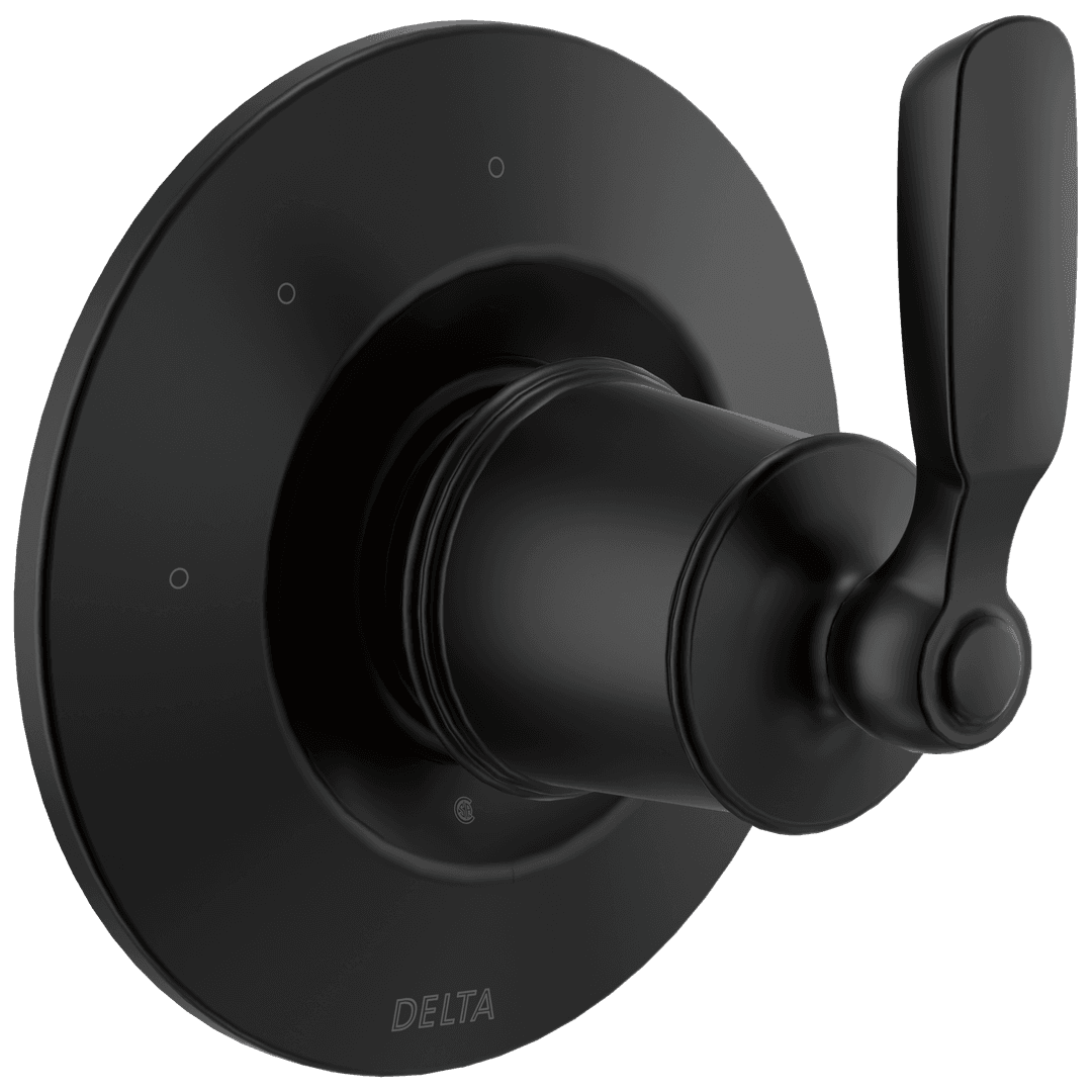 Delta Faucet Woodhurst 3-Setting 2-Port Diverter Trim - Matte Black by Delta Faucet