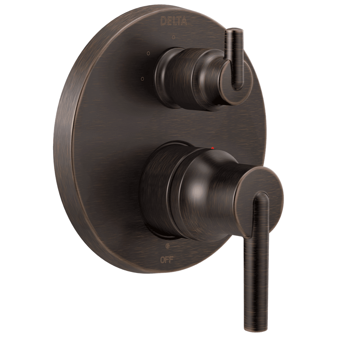 Delta Faucet Trinsic Contemporary Two Handle Monitor 14 Series Valve Trim with 3-Setting Integrated Diverter - Venetian Bronze by Delta Faucet