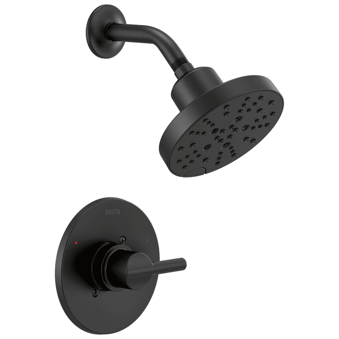 Delta Faucet NicoliE Monitor 14 Series H2Okinetic Shower - Matte Black by Delta Faucet