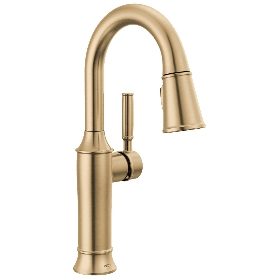 Delta Faucet RenaldiE | Single handle | Pull-down - Lumicoat Champagne Bronze by Delta Faucet