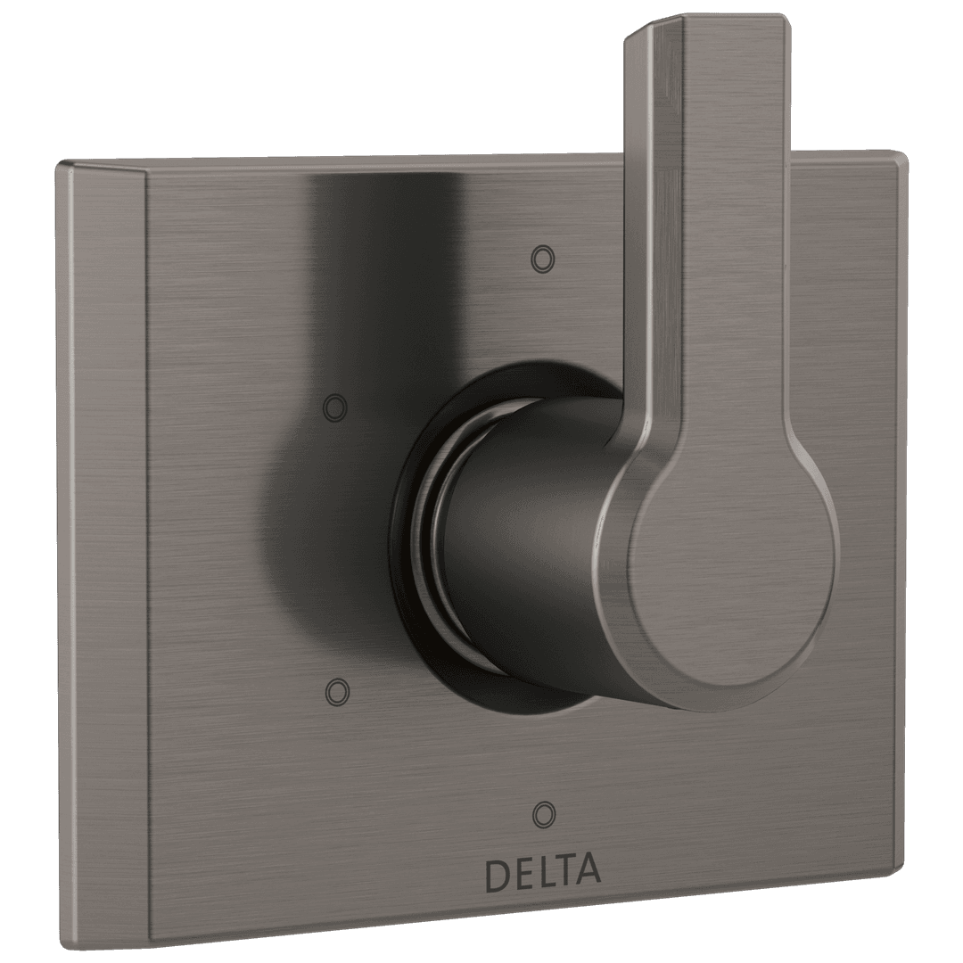 Delta Faucet Pivotale 6-setting 3-port Diverter Trim - Lumicoat Black - Stainless by Delta Faucet