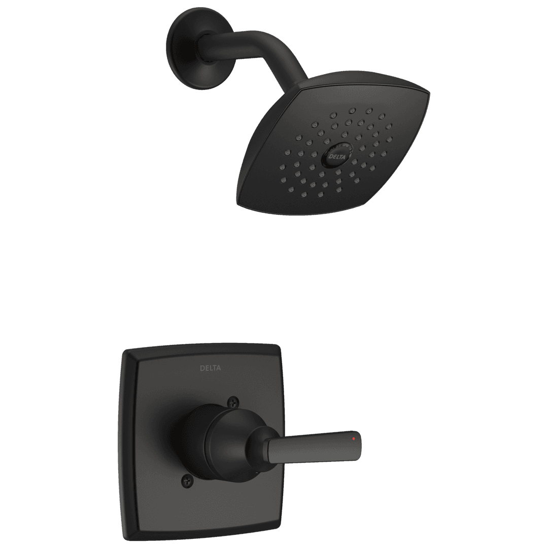 Ashlyn Monitor 14 Series Shower Trim - Matte Black by Delta Faucet