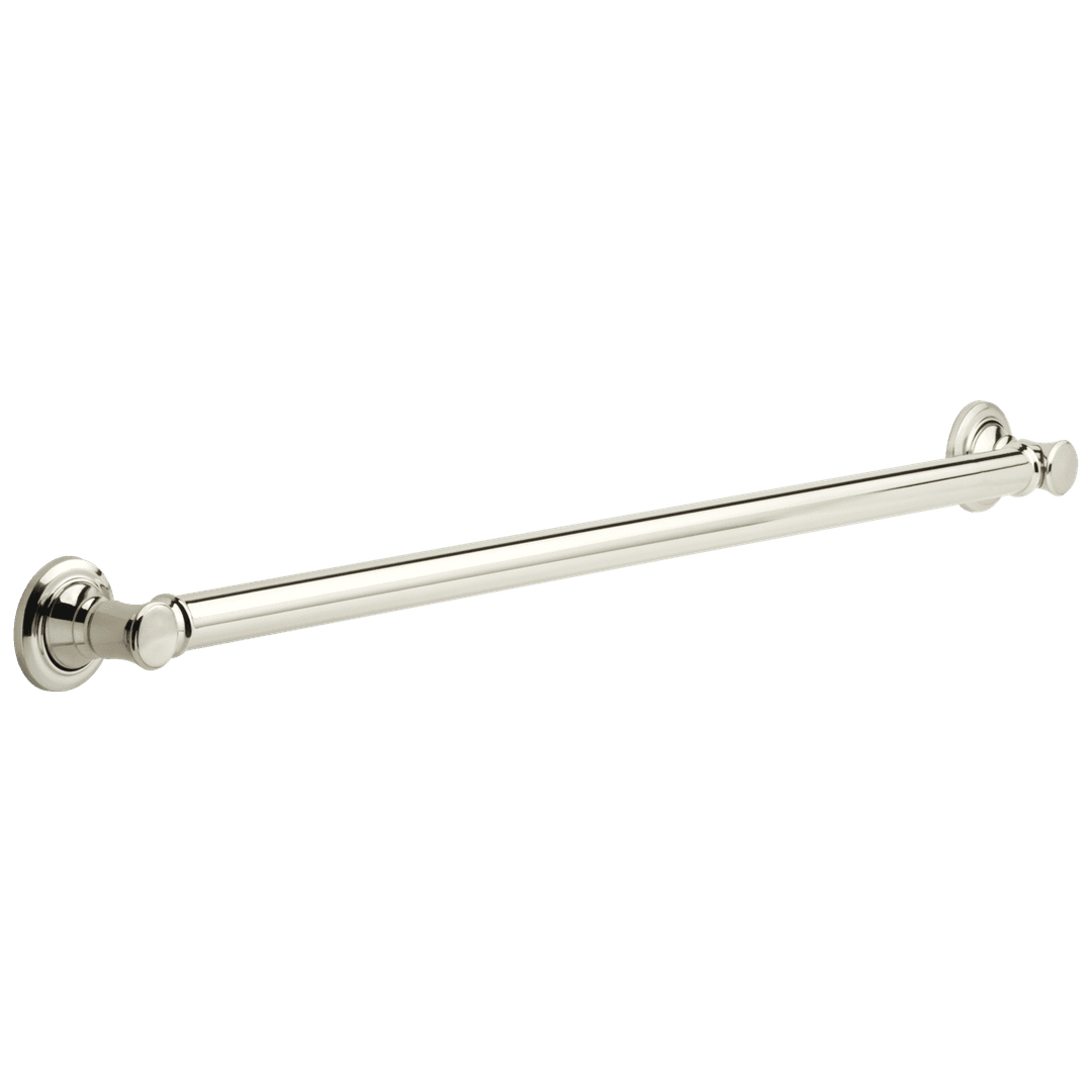 BathSafety 36'' Traditional Decorative ADA Grab Bar - Polished Nickel by Delta Faucet
