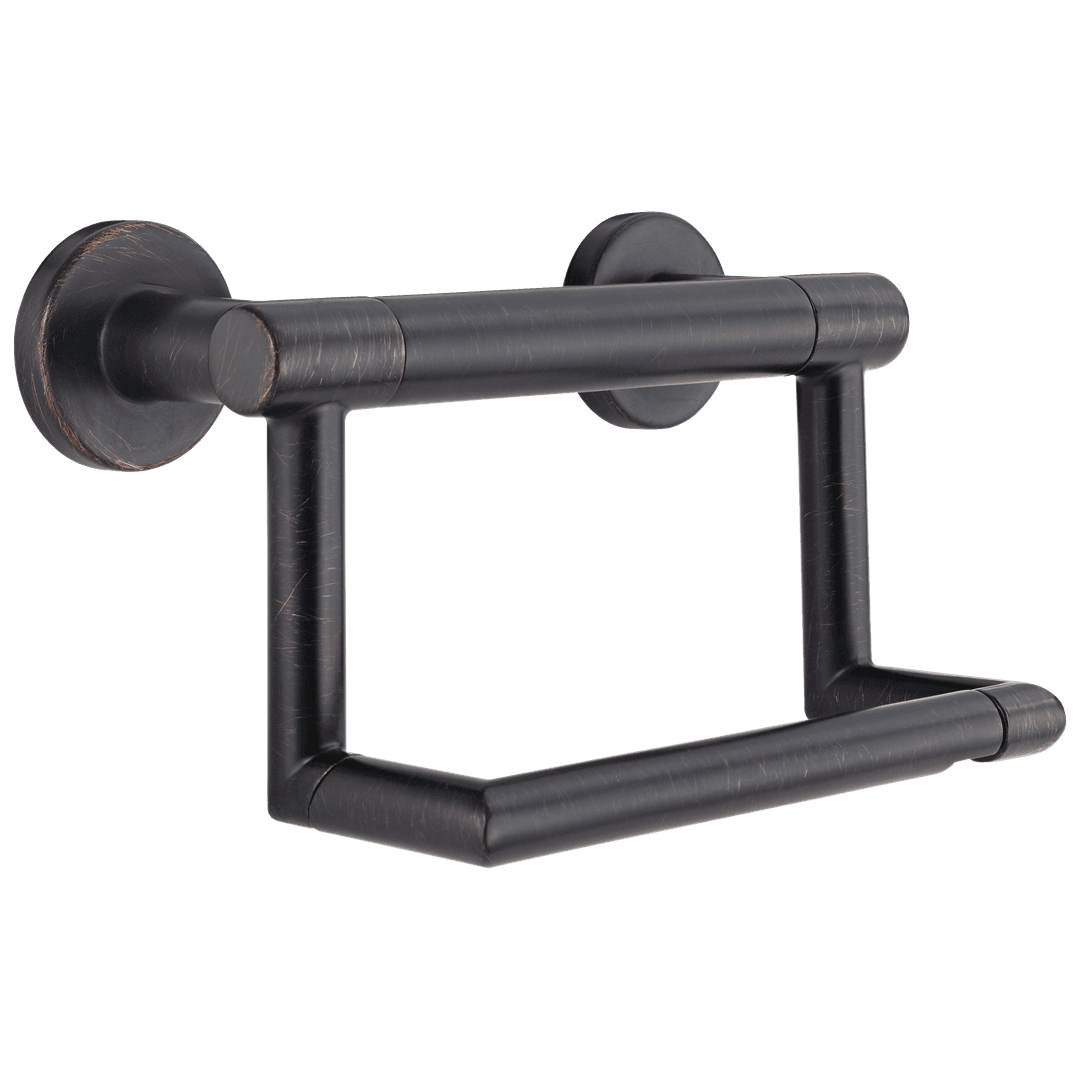 BathSafety Contemporary Tissue Holder with Assist Bar - Venetian Bronze by Delta Faucet