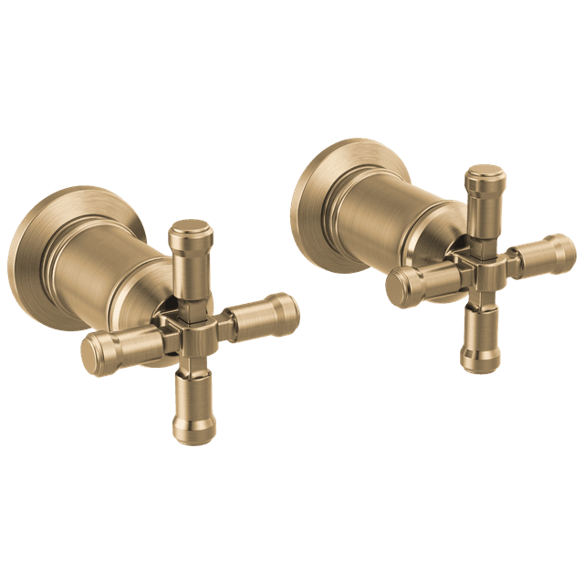 BroderickE Wall Mount Bathroom Faucet Handle Kit-Cross