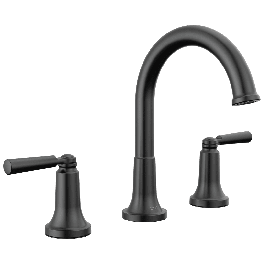 Delta Faucet Saylore Two Handle Widespread Bathroom Faucet - Matte Black by Delta Faucet