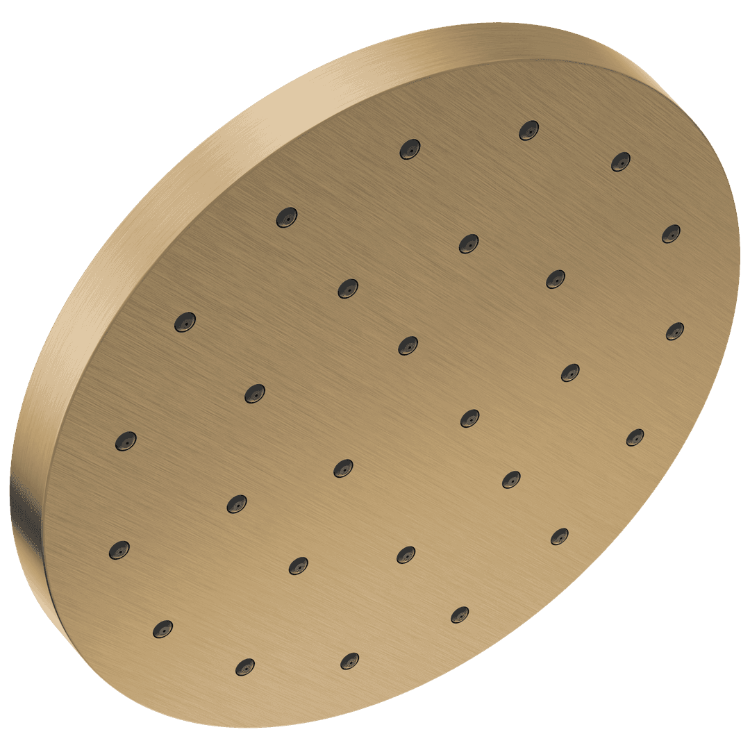 Delta Faucet Universal Showering Components H2Okinetic Single-Setting Shower Head with UltrasoakE - Lumicoat Champagne Bronze by Delta Faucet