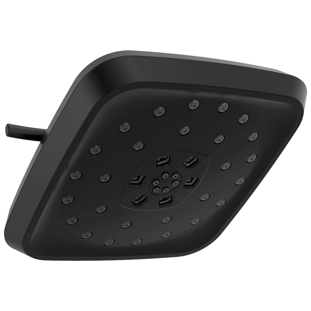 Delta Faucet Universal Showering Components H2Okinetic 4-Setting Shower Head with UltraSoakE - Matte Black by Delta Faucet