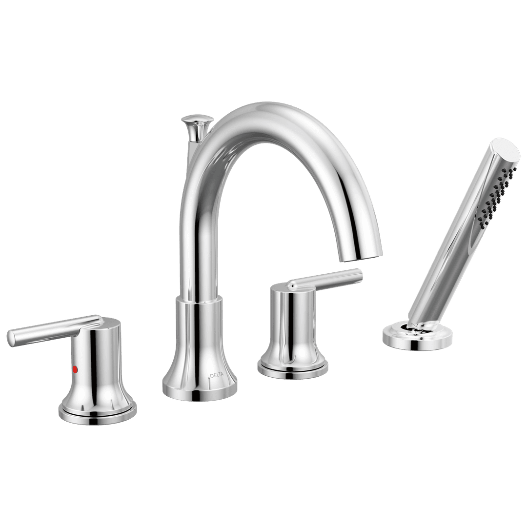 Delta Faucet Trinsic Roman Tub with Hand Shower Trim - Chrome by Delta Faucet