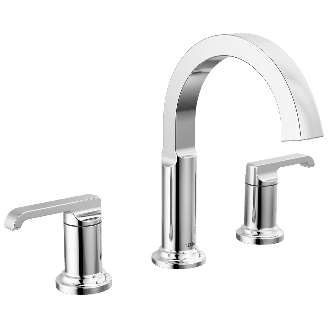Delta Faucet Tetrae Two Handle Widespread Bathroom Faucet - Lumicoat Chrome by Delta Faucet