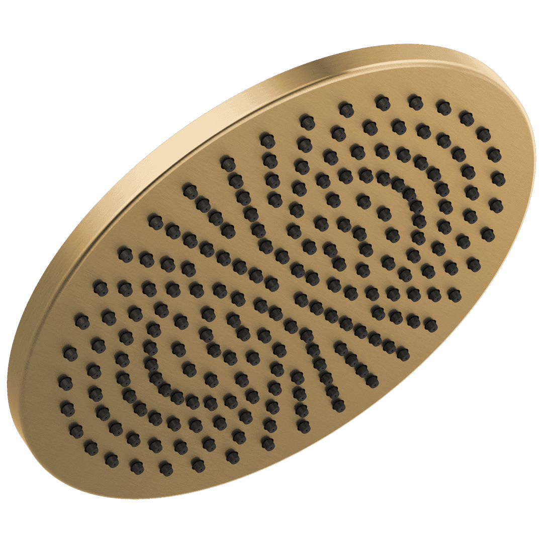 Delta Faucet Universal Showering Components Single-Setting Metal Raincan Shower Head - Lumicoat Champagne Bronze by Delta Faucet