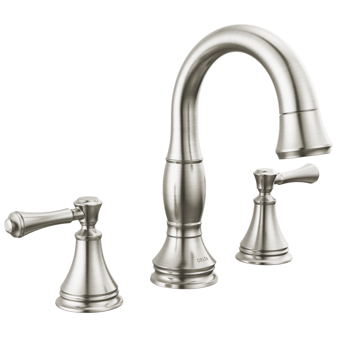 Delta Faucet CassidyE Two Handle Widespread Pull Down Bathroom Faucet - Stainless by Delta Faucet