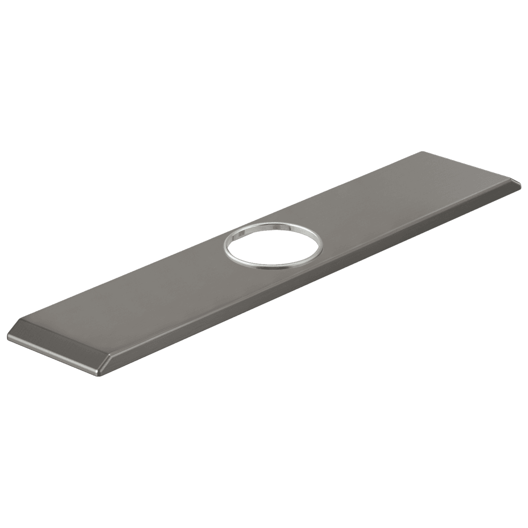 Delta Faucet Pivotale 8 Inch Escutcheon, Gasket Studs And Mounting Hardware - Black - Stainless by Delta Faucet