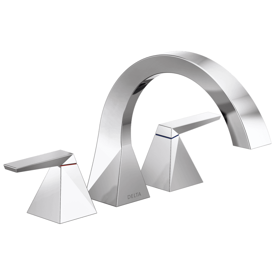 Delta Faucet TrillianE Two-Handle Roman Tub Trim - Lumicoat Chrome by Delta Faucet