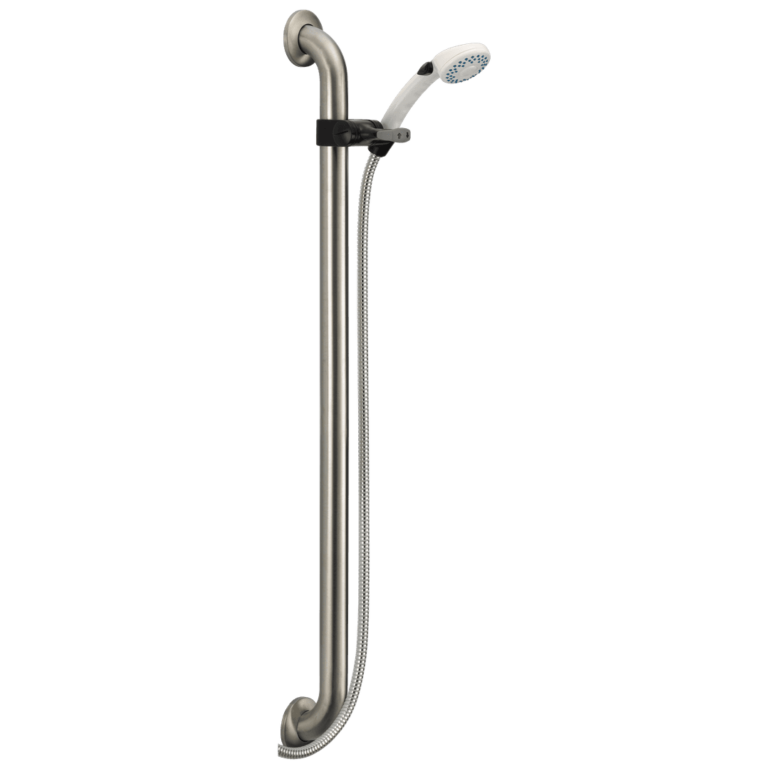 Delta Faucet Universal Showering Components Adjustable Slide Bar / Grab Bar 2-Setting Hand Shower - Stainless by Delta Faucet