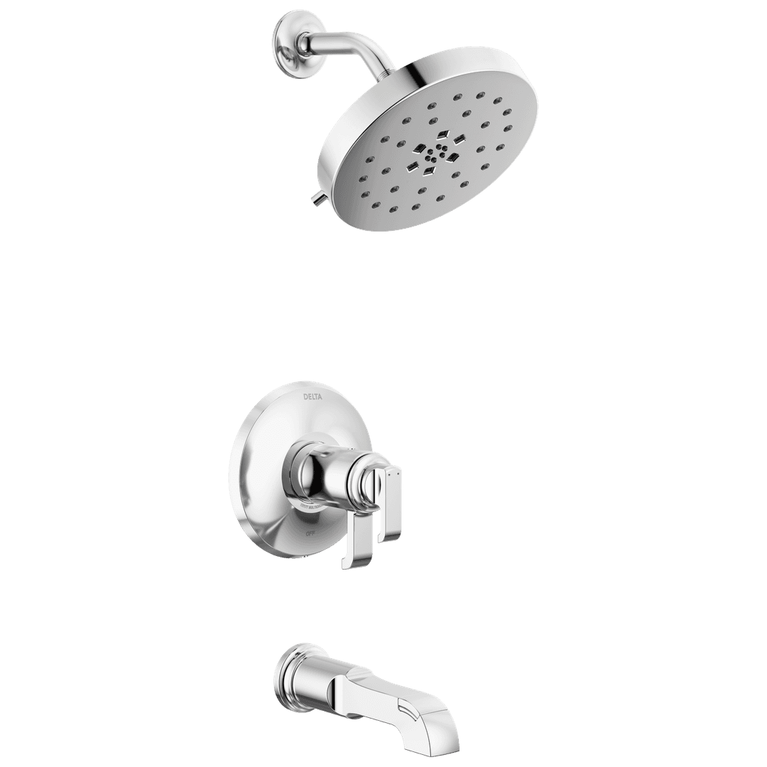 Delta Faucet Tetrae 17T Series Tub Shower Trim - Lumicoat Chrome by Delta Faucet