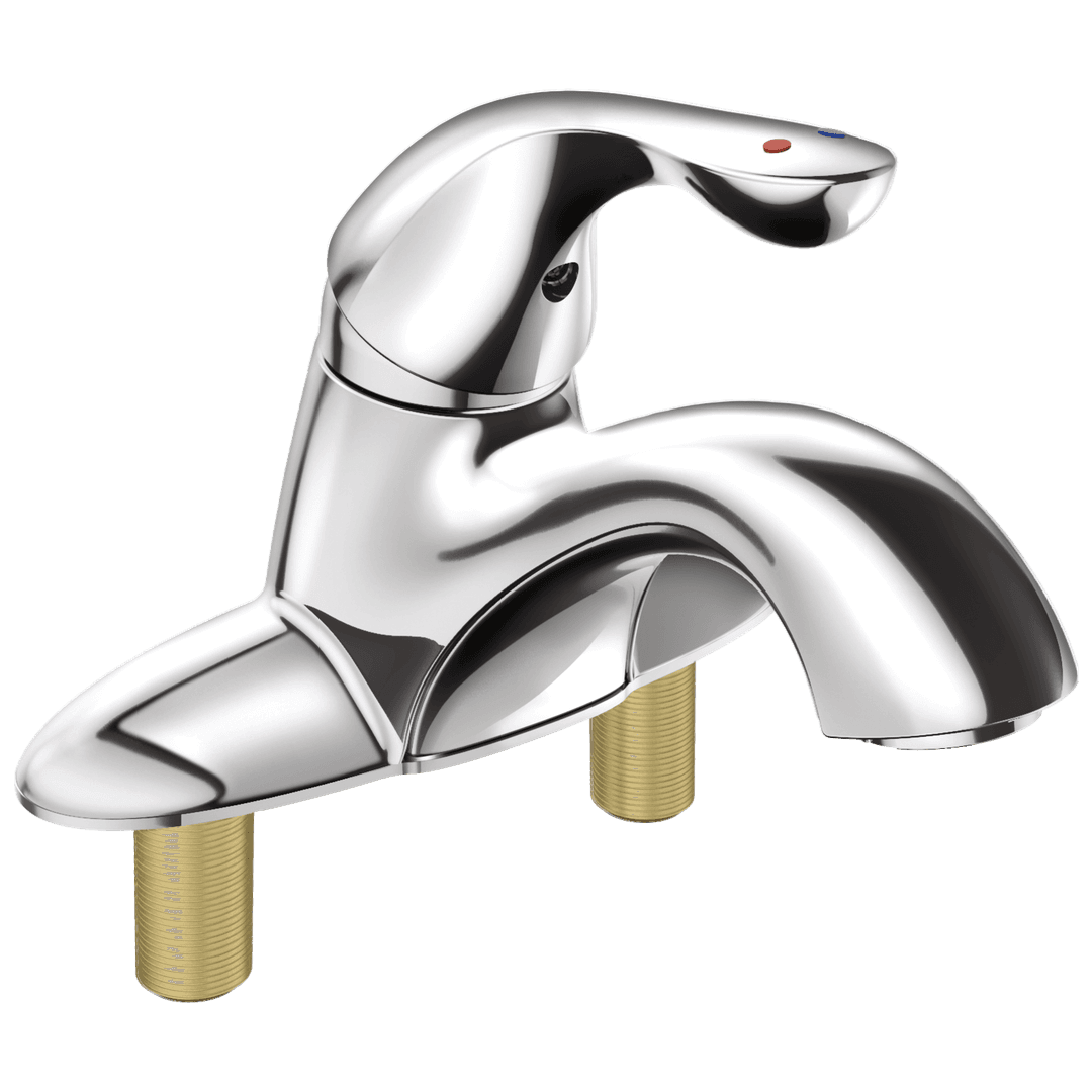Classic Single Handle Centerset Bathroom Faucet with City Shanks by Delta Faucet