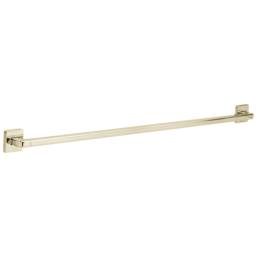 BathSafety Angular Modern Decorative ADA Grab Bar - Polished Nickel by Delta Faucet