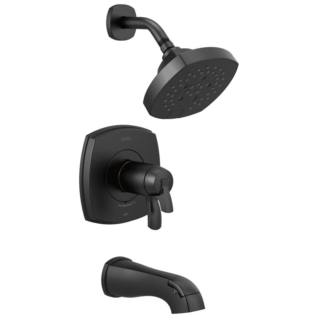 Delta Faucet Stryke 17 Thermostatic Tub and Shower Only - Matte Black by Delta Faucet