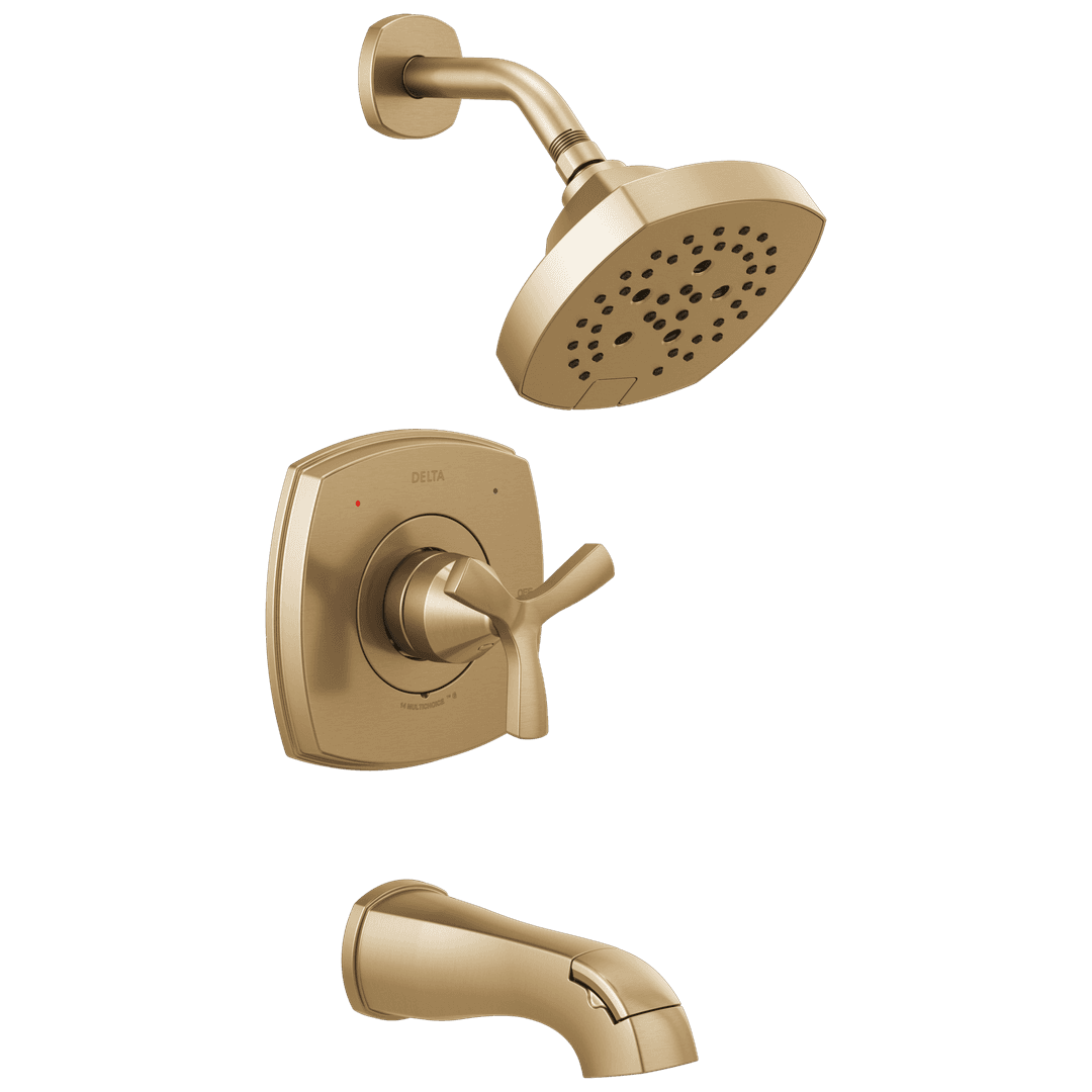Delta Faucet Stryke 14 Series Tub and Shower - Lumicoat Champagne Bronze by Delta Faucet