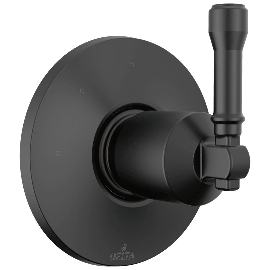 BroderickE 3-Setting Diverter Trim - Matte Black by Delta Faucet