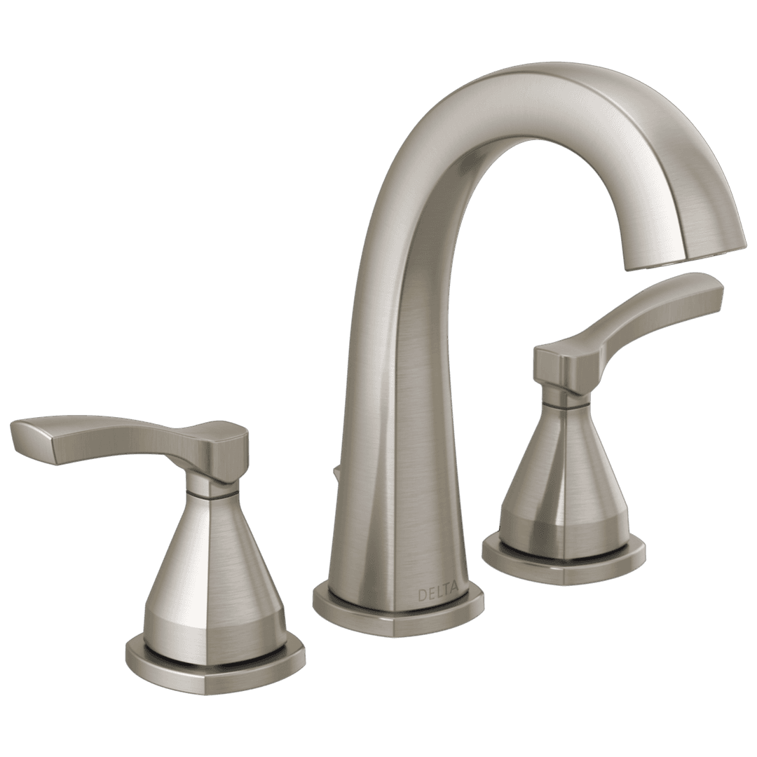 Delta Faucet Stryke Two Handle Widespread Bathroom Faucet - Lumicoat - Stainless by Delta Faucet