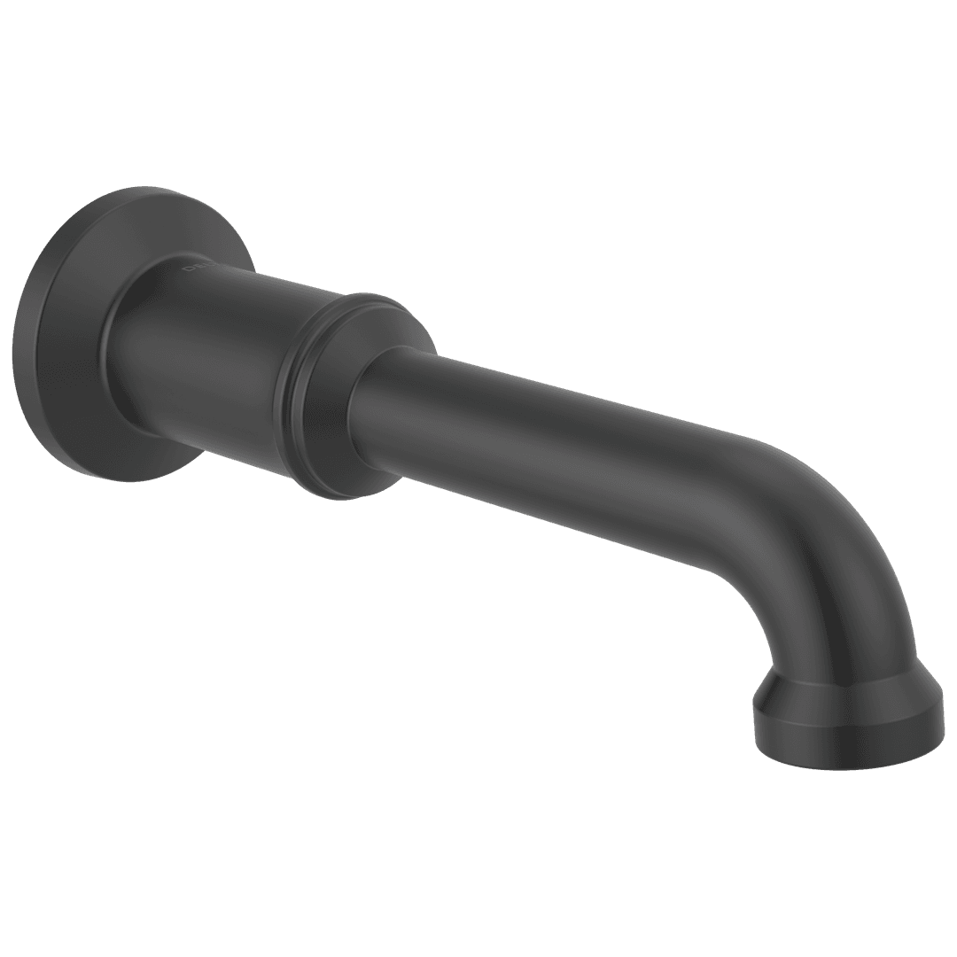 BroderickE Non-Diverter Tub Spout - Matte Black by Delta Faucet