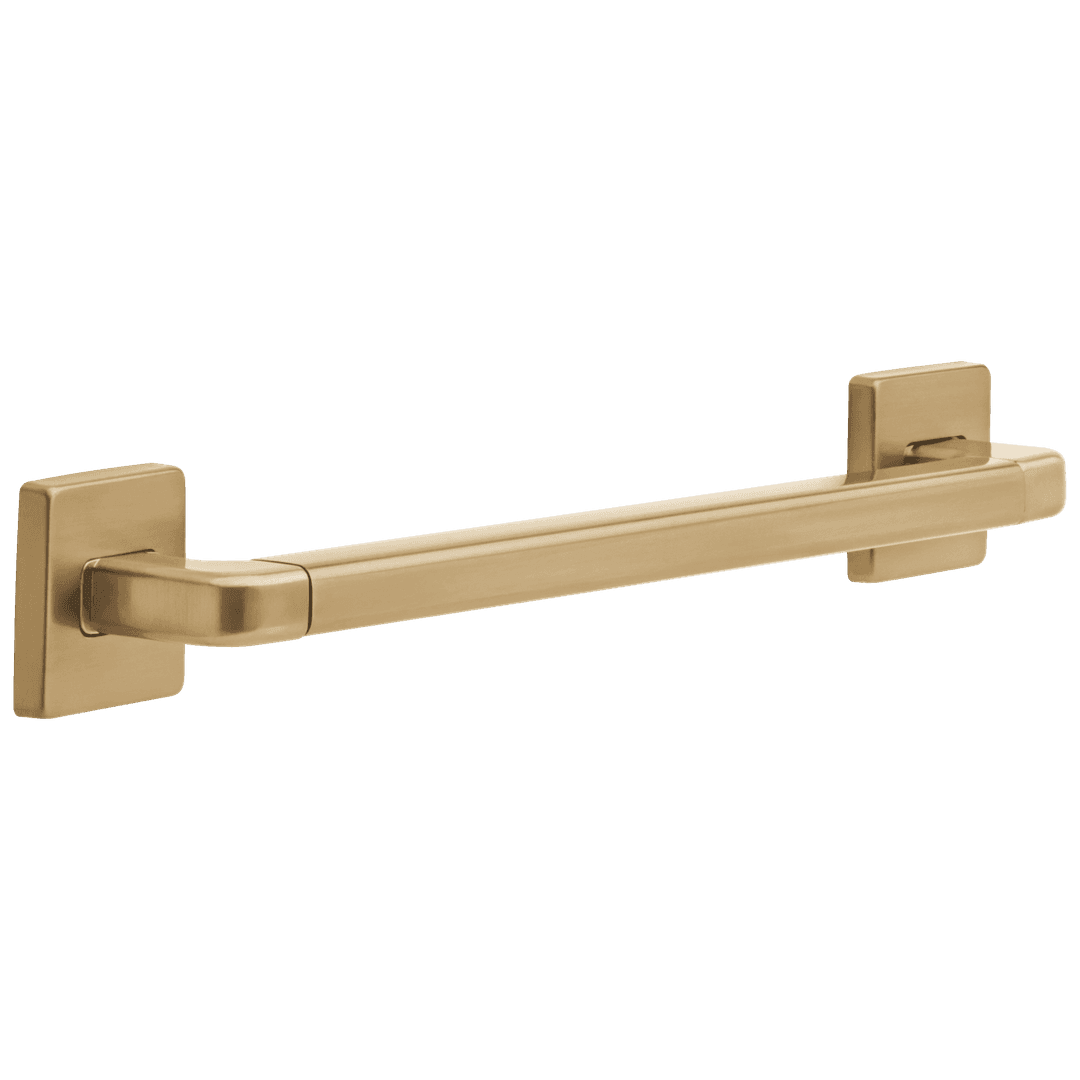 BathSafety 18'' Angular Modern Decorative ADA Grab Bar - Champagne Bronze by Delta Faucet