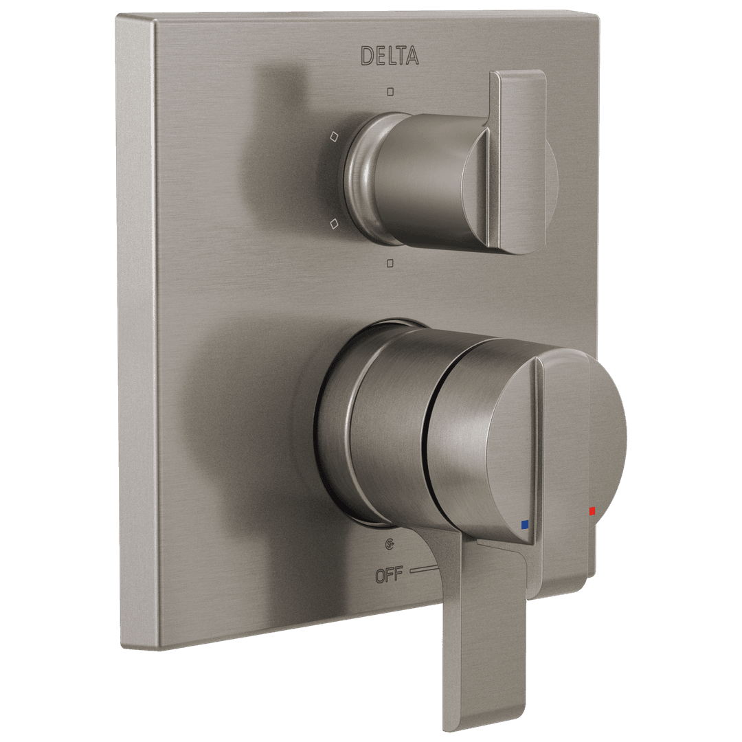 Ara Angular Modern Monitor 17 Series Valve Trim with 6-Setting Integrated Diverter by Delta Faucet