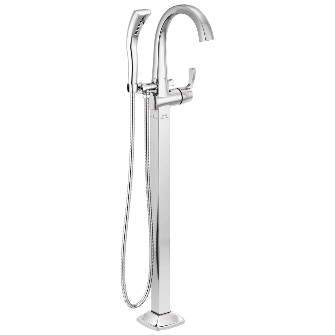 Delta Faucet Stryke Floor Mount Tub Filler Trim - Lumicoat - Chrome by Delta Faucet