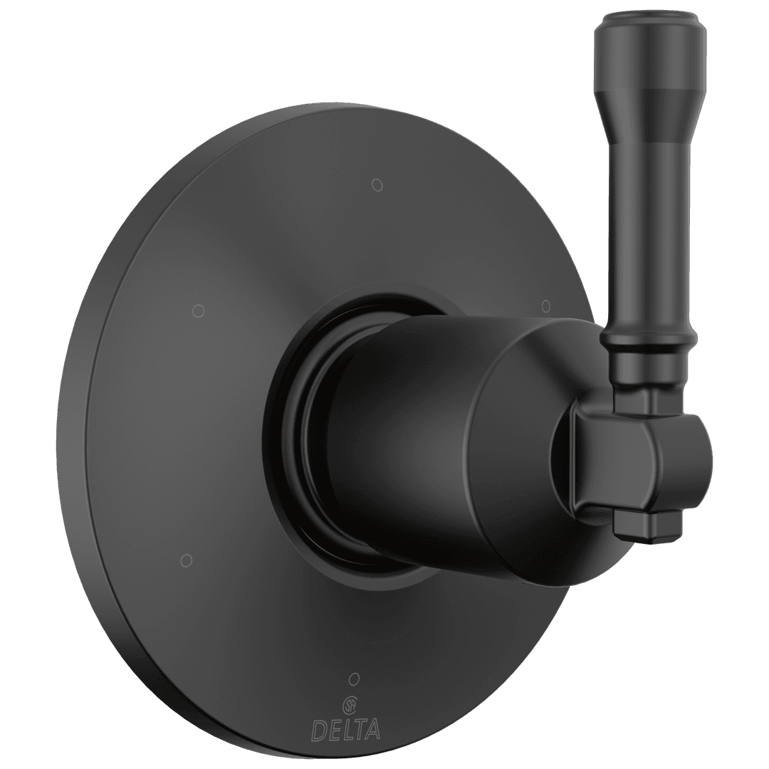 BroderickE 6-Setting Diverter Trim - Matte Black by Delta Faucet