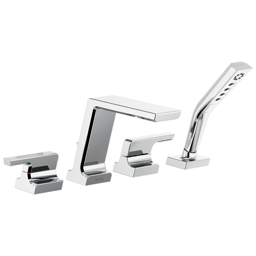 Delta Faucet Pivotale Roman Tub With Hand Shower Trim - Lumicoat - Chrome by Delta Faucet