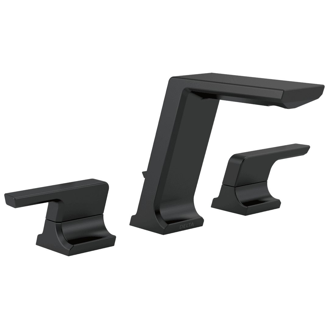 Delta Faucet Pivotale Two Handle Widespread Bathroom Faucet - - Matte Black by Delta Faucet