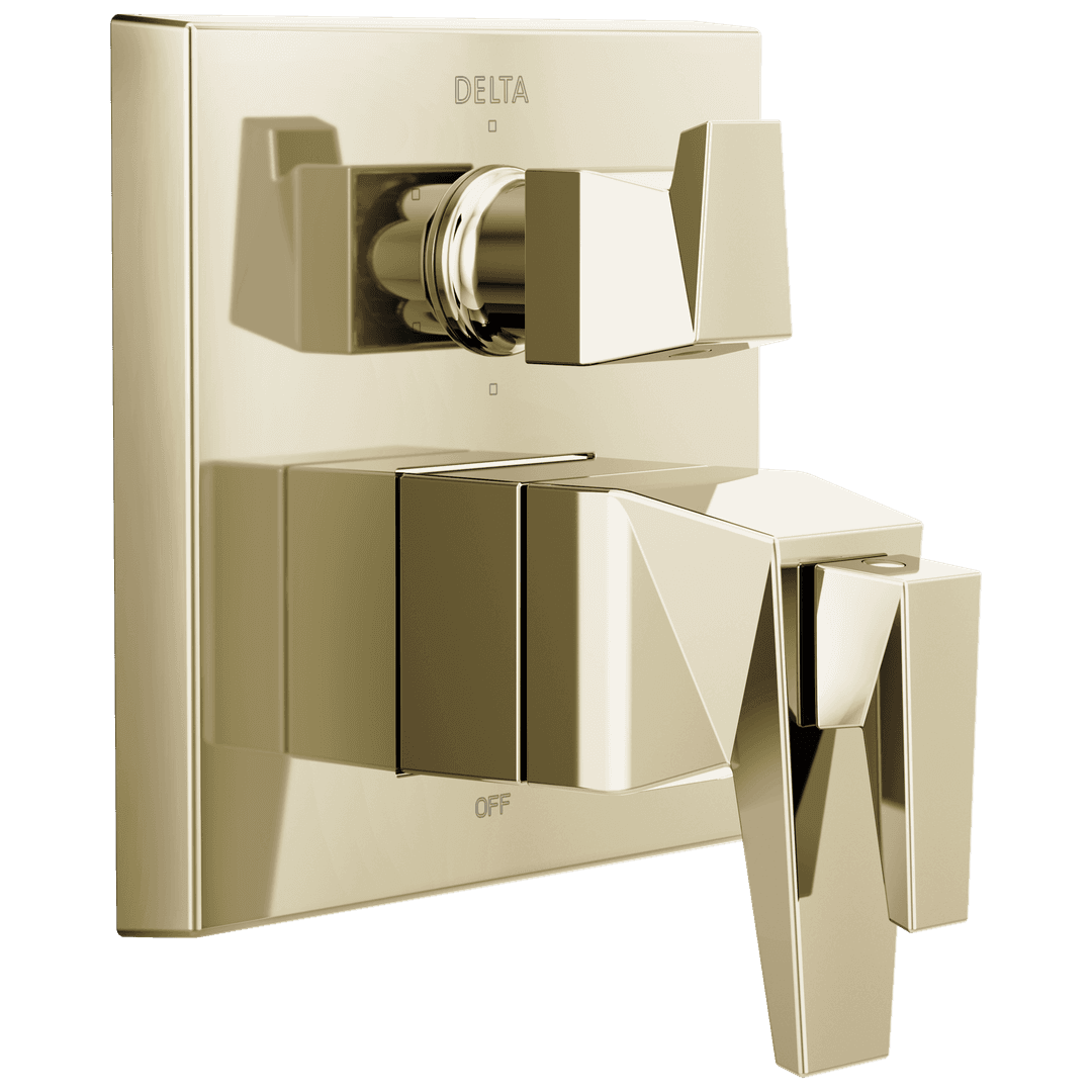 Delta Faucet TrillianE Two-Handle Monitor 17T Series Valve Trim with 6-Setting Diverter - Lumicoat Polished Nickel by Delta Faucet