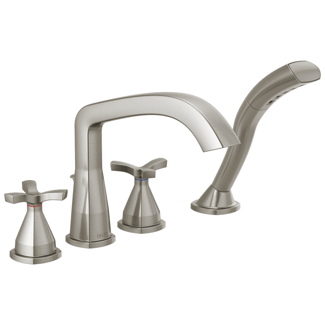 Delta Faucet Stryke Roman Tub Trim With Hand Shower - Lumicoat - Stainless by Delta Faucet