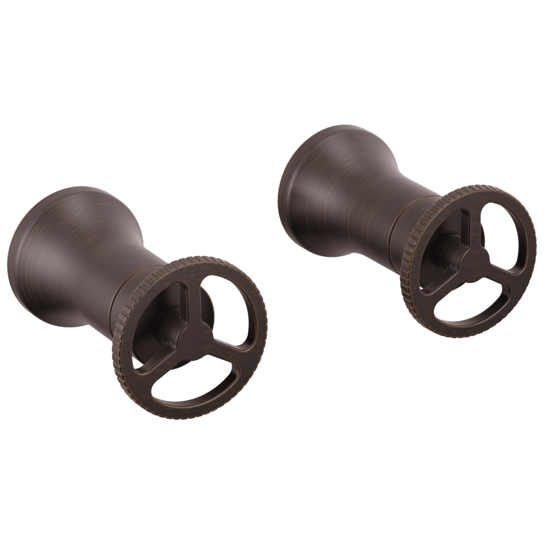 Delta Faucet Trinsic Wheel Handle - Wall Mount Lav - Venetian Bronze by Delta Faucet