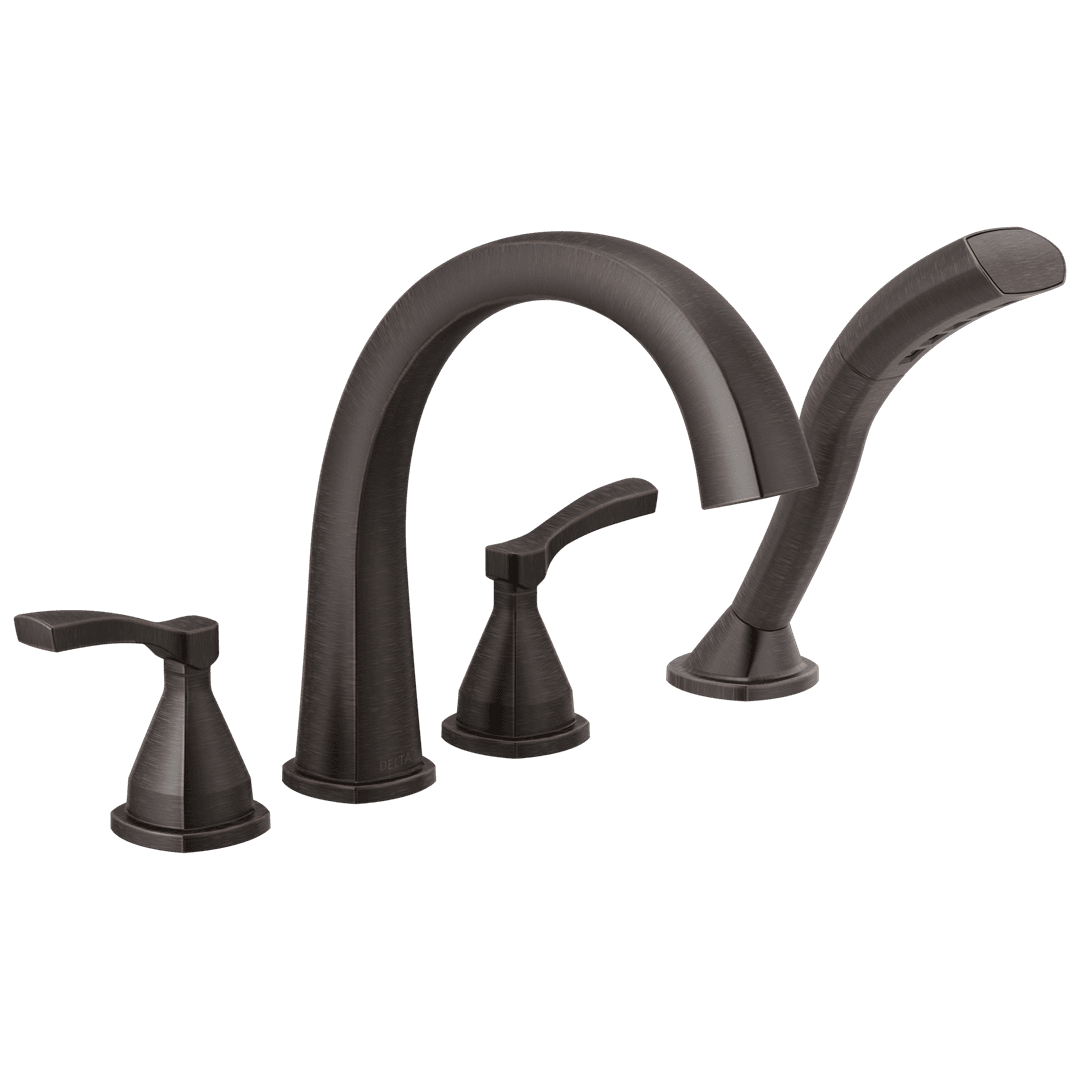 Delta Faucet Stryke Four Hole Roman Tub Trim - Venetian - Bronze by Delta Faucet