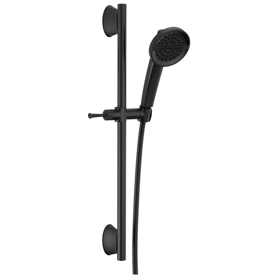 Delta Faucet Universal Showering Components 3-Setting Slide Bar Handshower - Matte Black by Delta Faucet