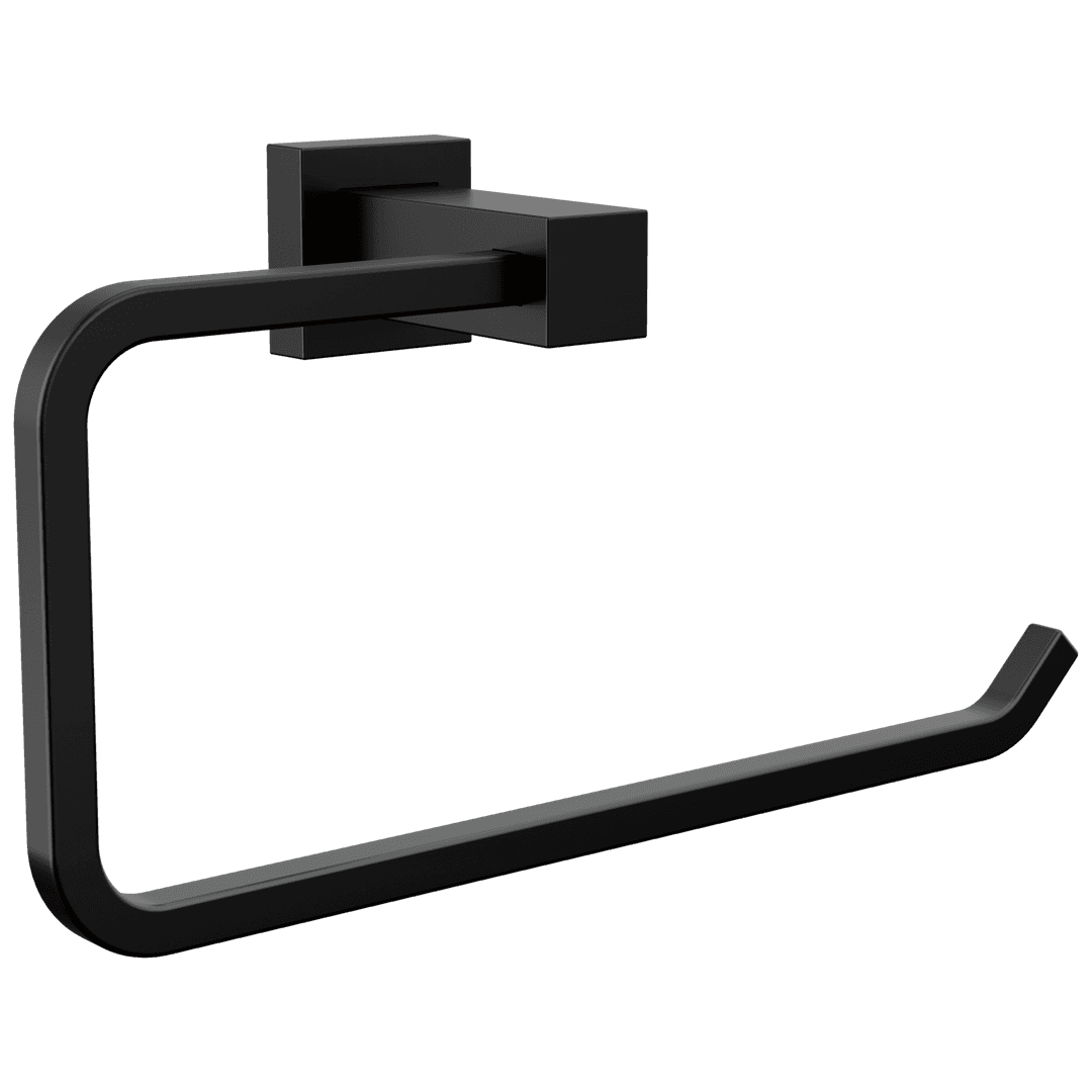 Delta Faucet VelumE Towel Ring - Matte Black by Delta Faucet
