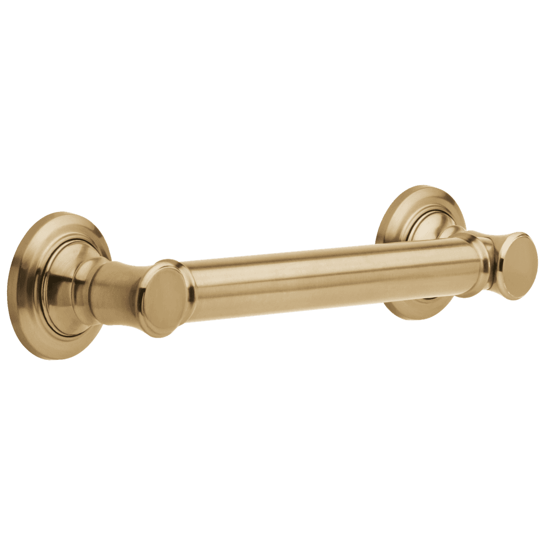 BathSafety 12'' Traditional Decorative ADA Grab Bar - Champagne Bronze by Delta Faucet