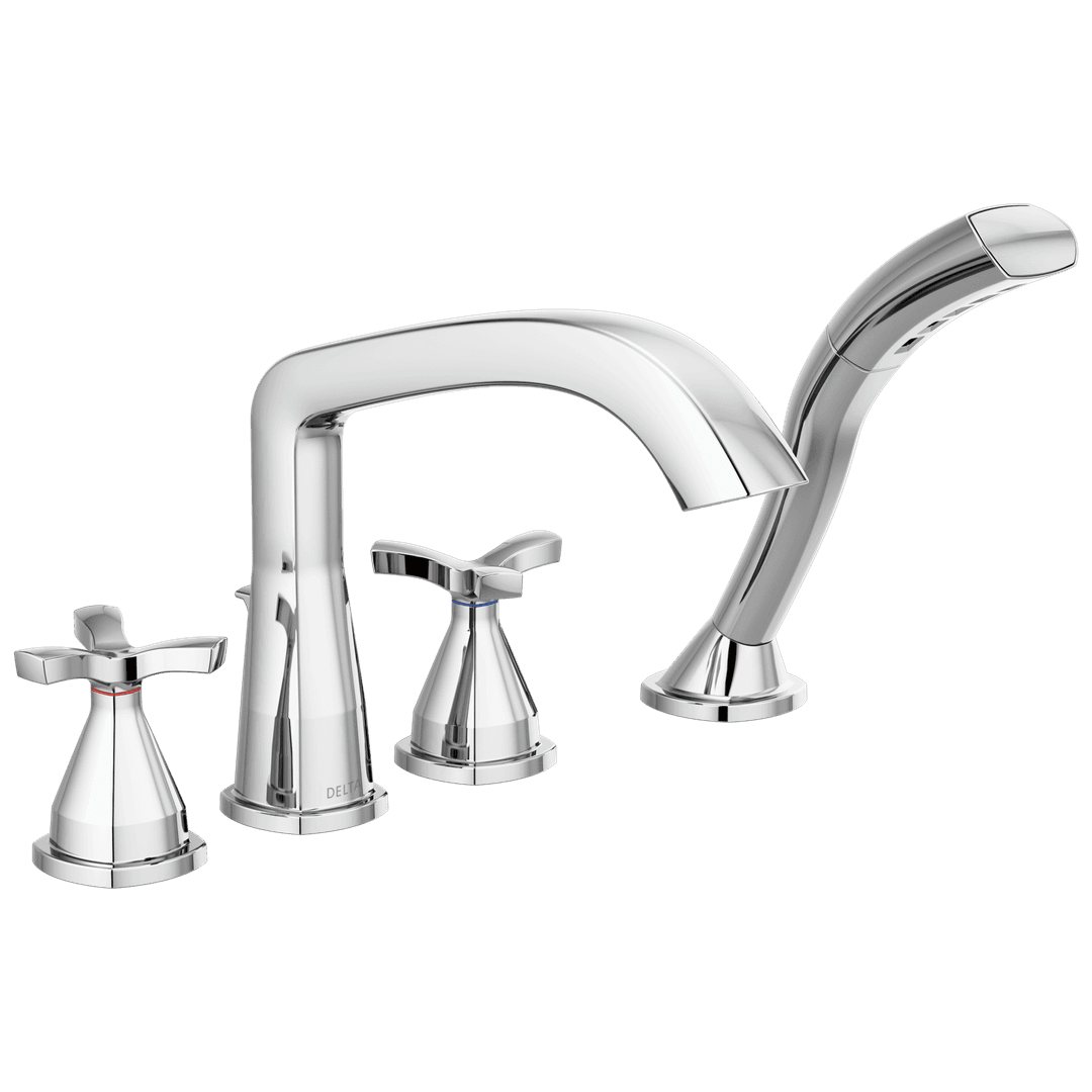 Delta Faucet Stryke Roman Tub Trim With Hand Shower - Lumicoat - Chrome by Delta Faucet