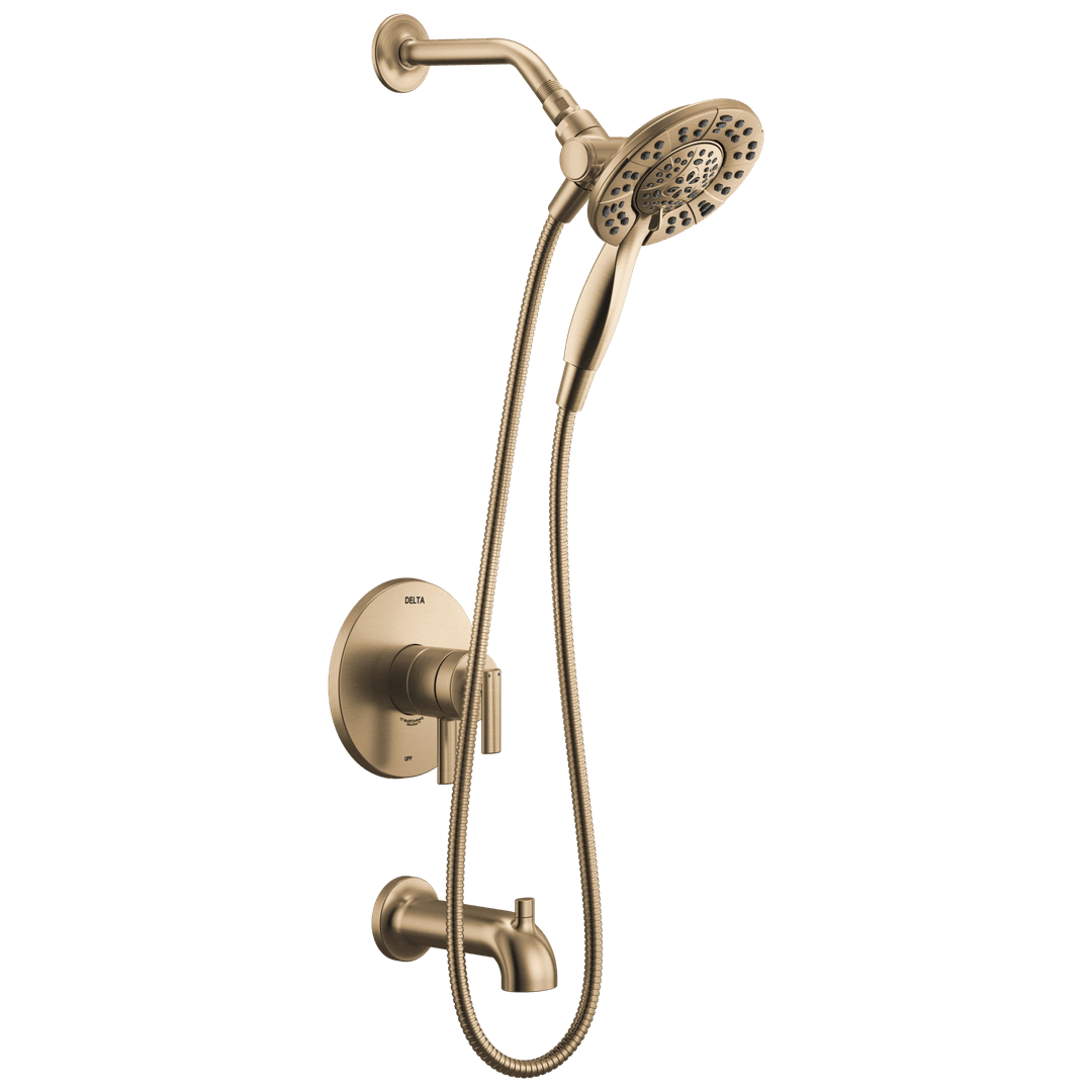 Altado Monitor 17 Series Tub and Shower Trim with In2ition Champagne Bronze by Delta Faucet