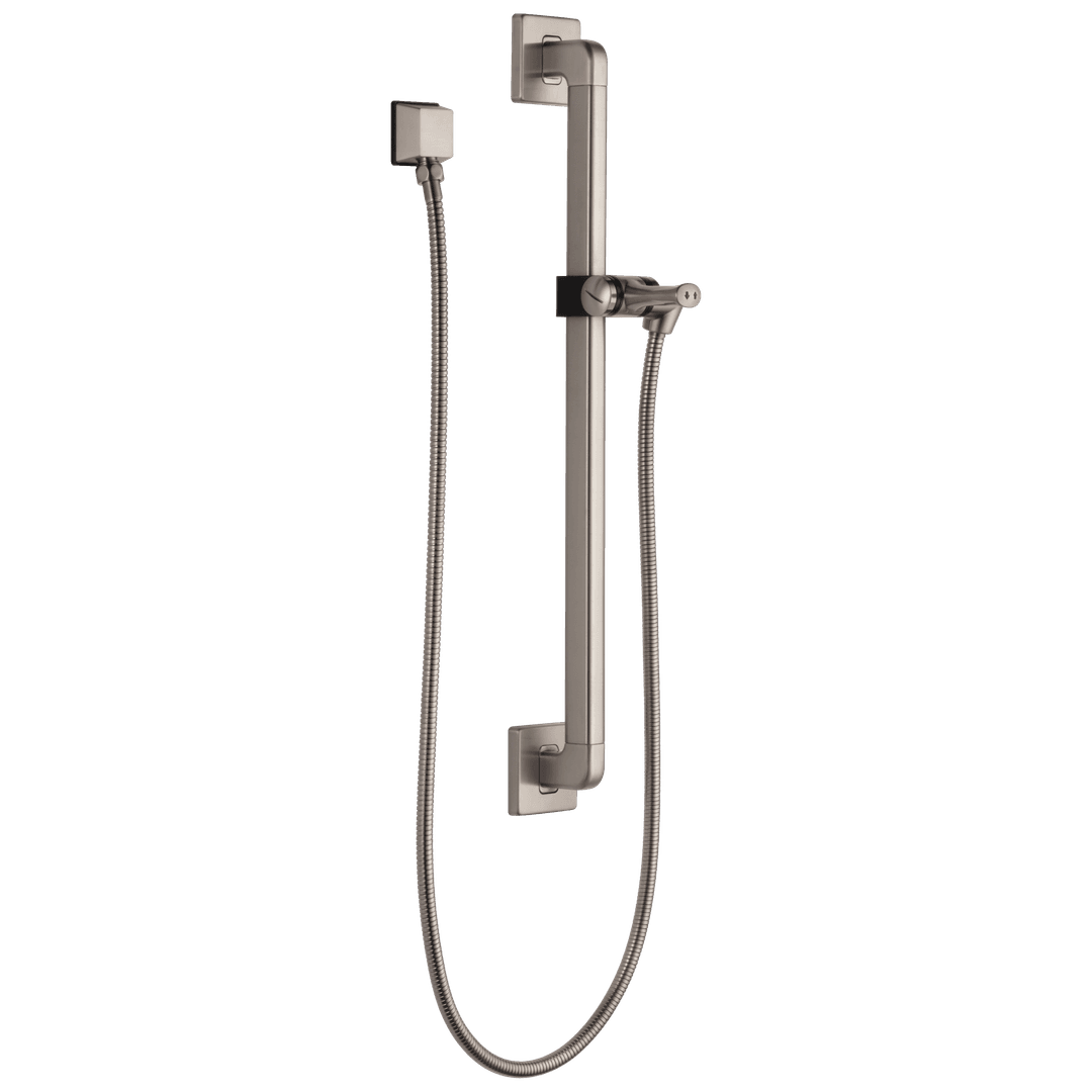 Delta Faucet Universal Showering Components Adjustable Slide Bar / Grab Bar Assembly with Elbow - Stainless by Delta Faucet
