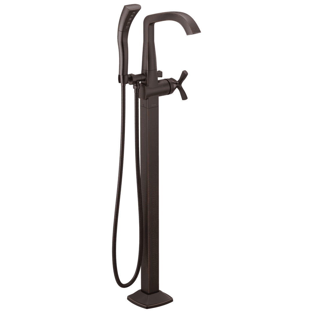 Delta Faucet Stryke Single Handle Floor Mount Tub Filler Trim - Venetian - Bronze by Delta Faucet