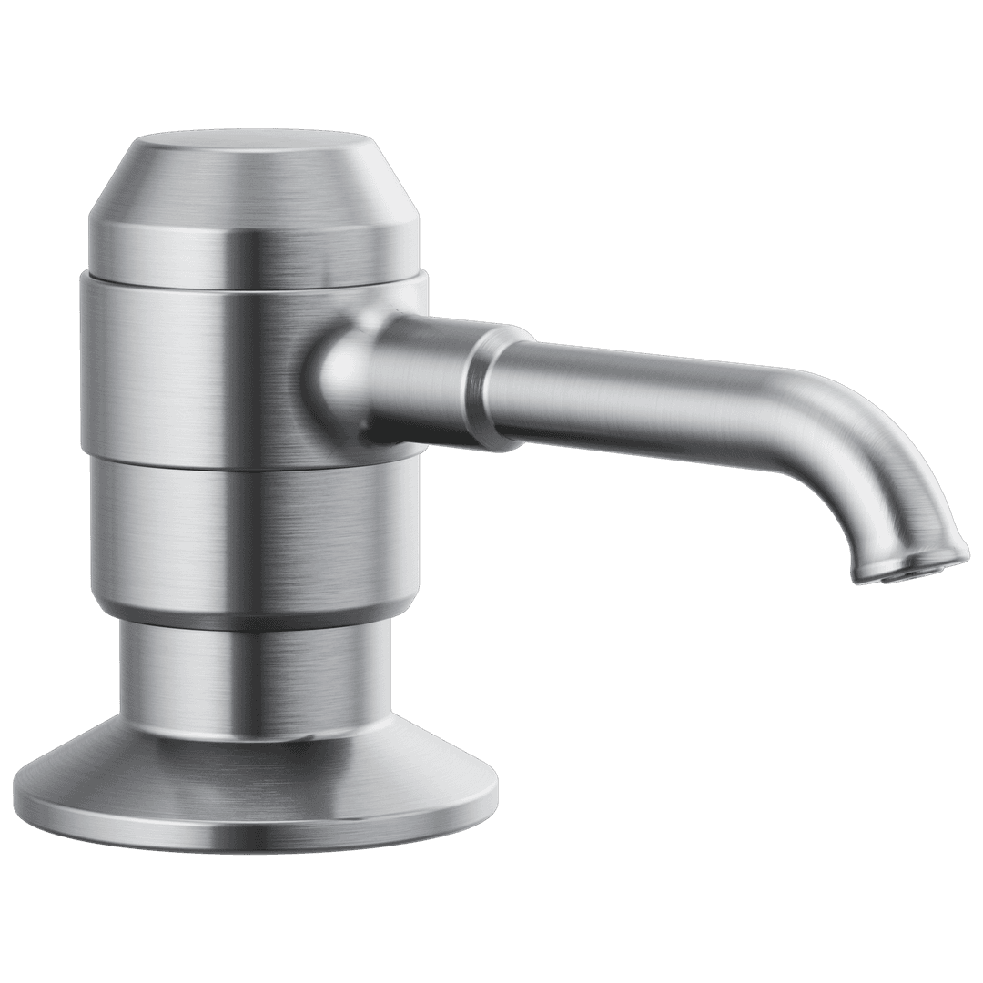 BroderickE Soap/Lotion Dispenser w/Bottle - Arctic Stainless by Delta Faucet