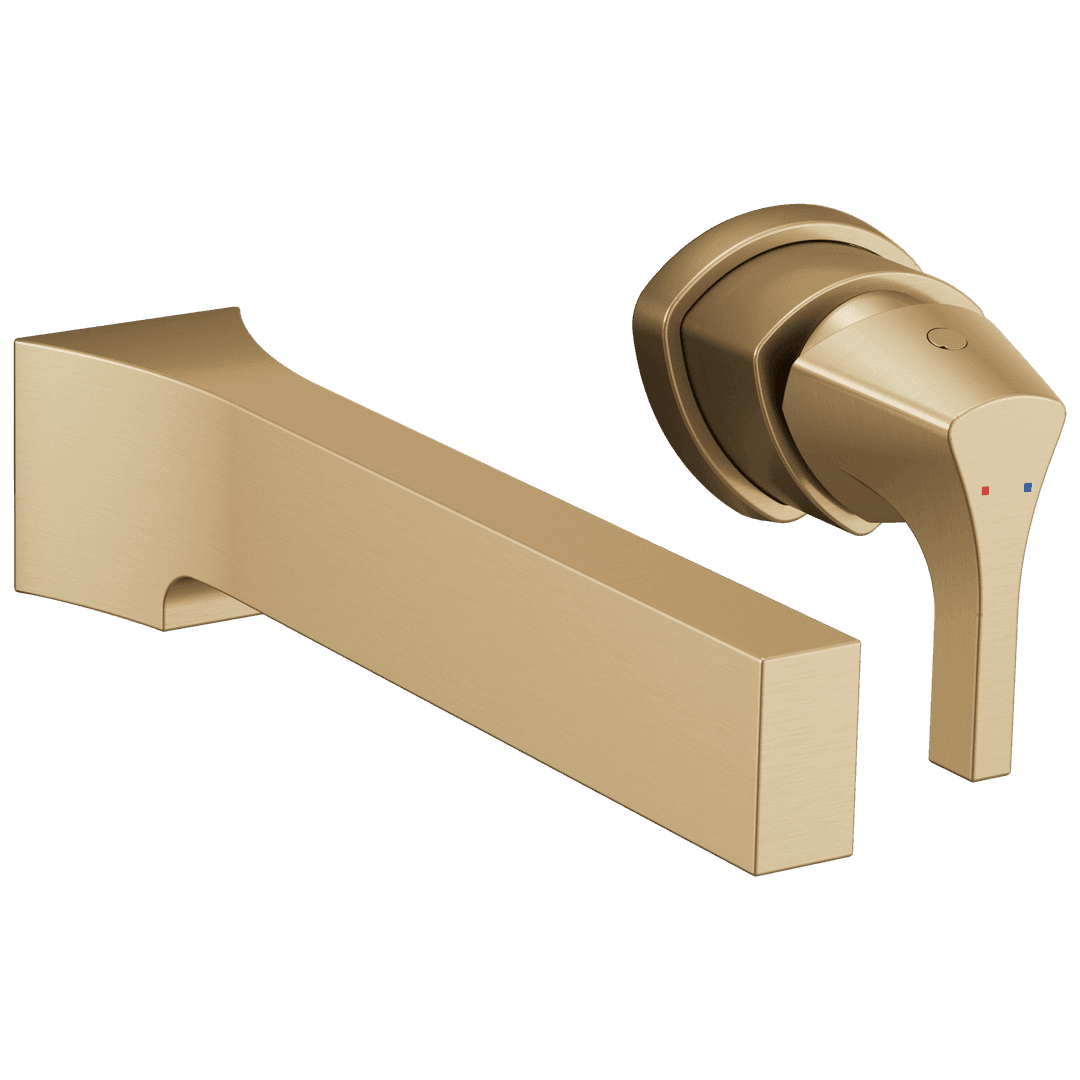 Delta Faucet Zura Single Handle Wall Mount Bathroom Faucet Trim - Champagne Bronze by Delta Faucet